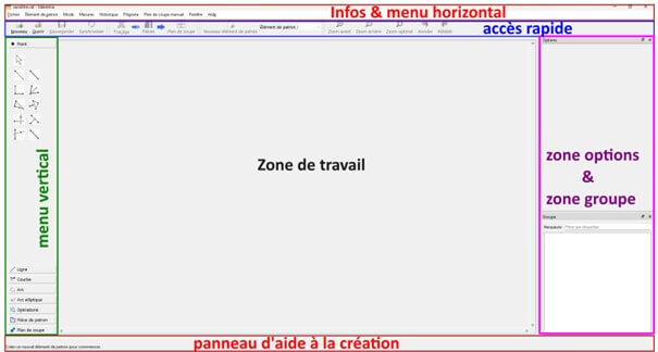 interface logiciel valentina