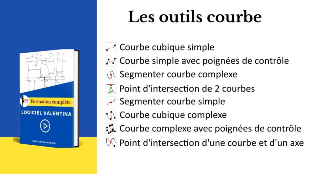 logiciel valentina mode d'emploi outils courbe